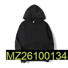 1 Pc Men's Stitched Fleece Plain Hoodie