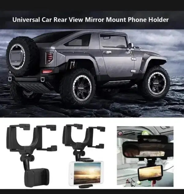 Car Back View Mirror Mobile Phone Holder